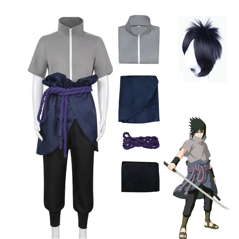 Костюм для косплея Uchiha Sasuke Косплей Аниме Shippuden Sasuke костюмы третьего поколения костюм на Хэллоуин мужской серый топ черные брюки с париком по...
Костюм для косплея Uchiha Sasuke Косплей Аниме Shippuden Sasuke костюмы третьего поколения костюм на Хэллоуин мужской серый топ черные брюки с париком по...