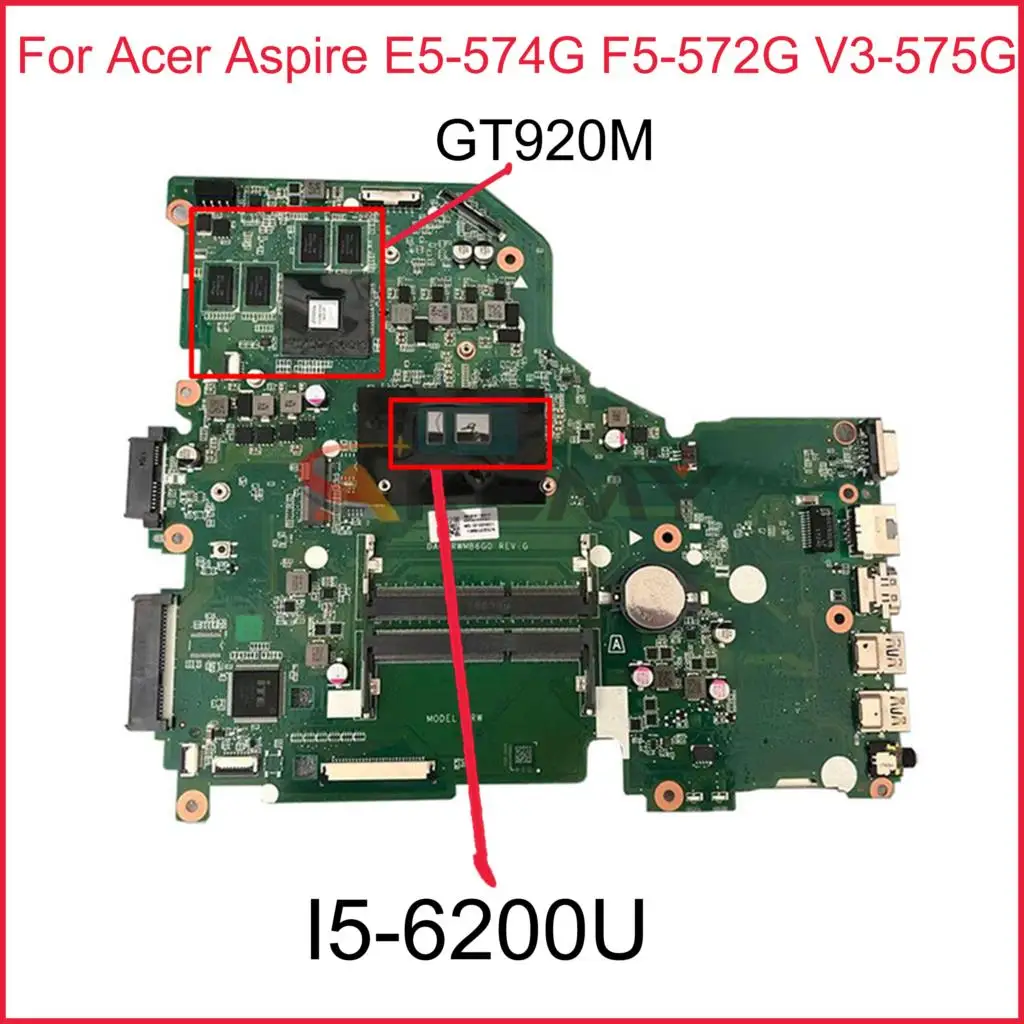 NBG3B11001 для Acer Aspire E5-574G F5-572G V3-575G I5-6200U материнская плата для ноутбука DA0ZRWMB6G0 с N16V-GM-B1 2 ГБ DDR3 полностью протестирована
NBG3B11001 для Acer Aspire E5-574G F5-572G V3-575G I5-6200U материнская плата для ноутбука DA0ZRWMB6G0 с N16V-GM-B1 2 ГБ DDR3 полностью протестирована