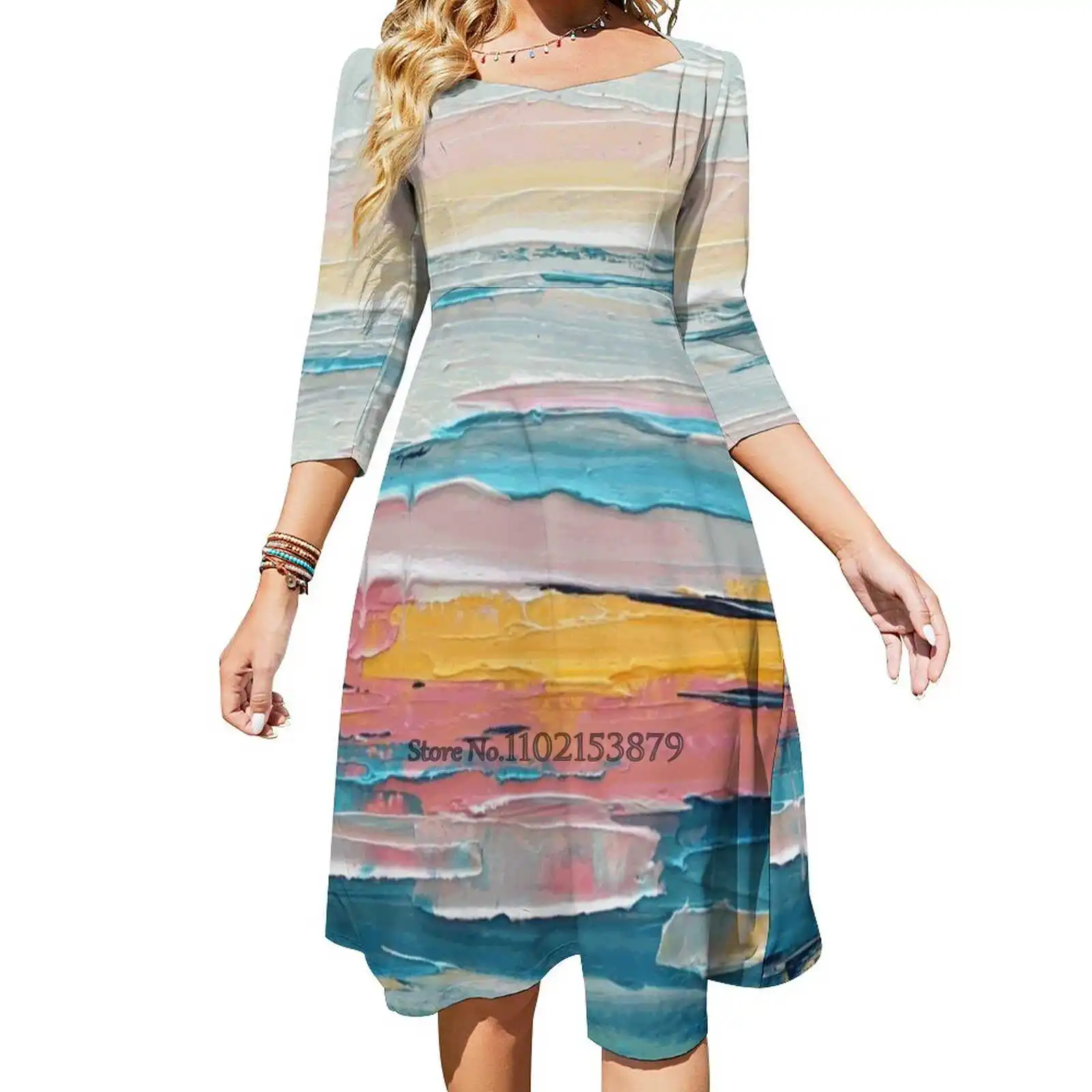 Платье с открытой спиной, квадратным вырезом и принтом, размеры до 6Xl
Платье с открытой спиной, квадратным вырезом и принтом, размеры до 6Xl