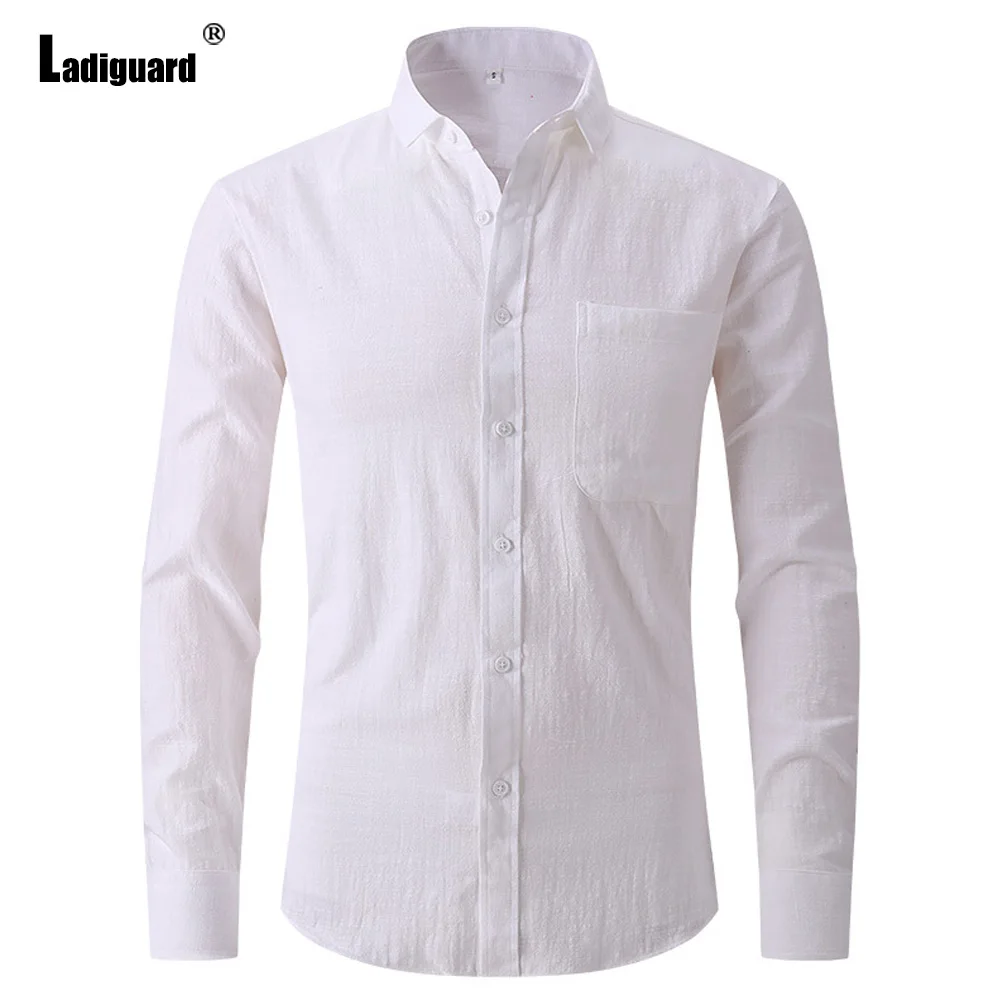 Men Long Sleeves Casual Linen Blouse Solid White Khaki Elegant Shirts Masculina Camisa Top blusas Homme Ropa Male Clothing 2023
Men Long Sleeves Casual Linen Blouse Solid White Khaki Elegant Shirts Masculina Camisa Top blusas Homme Ropa Male Clothing 2023