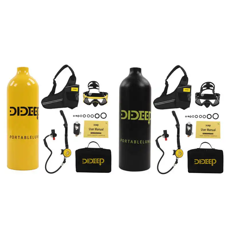 DIDEEP Underwater Snorkeler Scuba Portable Deep Snorkeling Gear 1L X4000plus Respirator With Strap + Mask + Adapter
DIDEEP Underwater Snorkeler Scuba Portable Deep Snorkeling Gear 1L X4000plus Respirator With Strap + Mask + Adapter