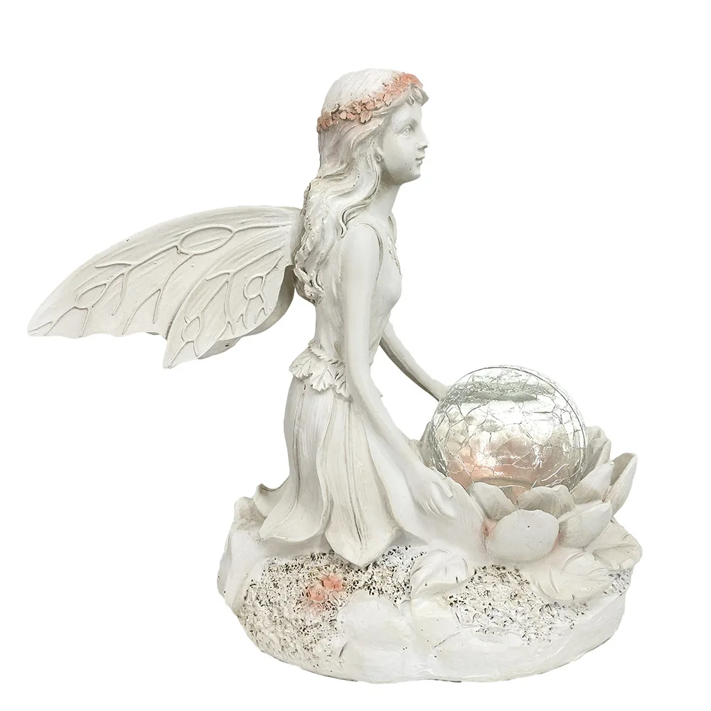 New European style retro flower fairy ornaments solar garden garden decorations resin sculpture crafts
New European style retro flower fairy ornaments solar garden garden decorations resin sculpture crafts