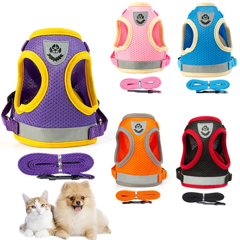 Dog Harness Leash Set for Small Medium Dogs Breathable Pet Chest Vest Chihuahua Bulldog Teddy Puppy Training Walking Straps
Dog Harness Leash Set for Small Medium Dogs Breathable Pet Chest Vest Chihuahua Bulldog Teddy Puppy Training Walking Straps