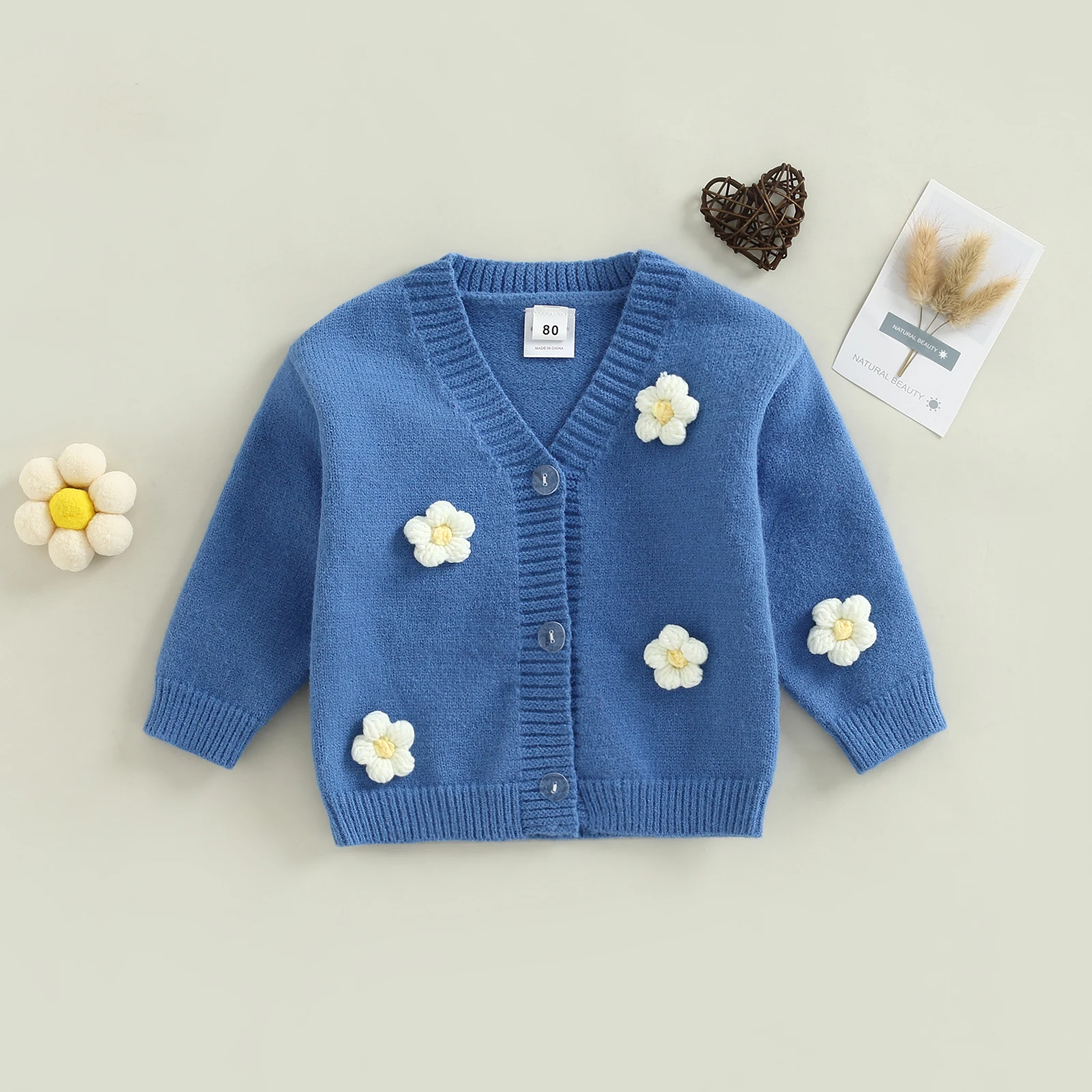 TR New Winter Kids Toddler Girl Knitting Cardigan Flower V-Neck Long Sleeve Button Closure Coat Clothes
TR New Winter Kids Toddler Girl Knitting Cardigan Flower V-Neck Long Sleeve Button Closure Coat Clothes