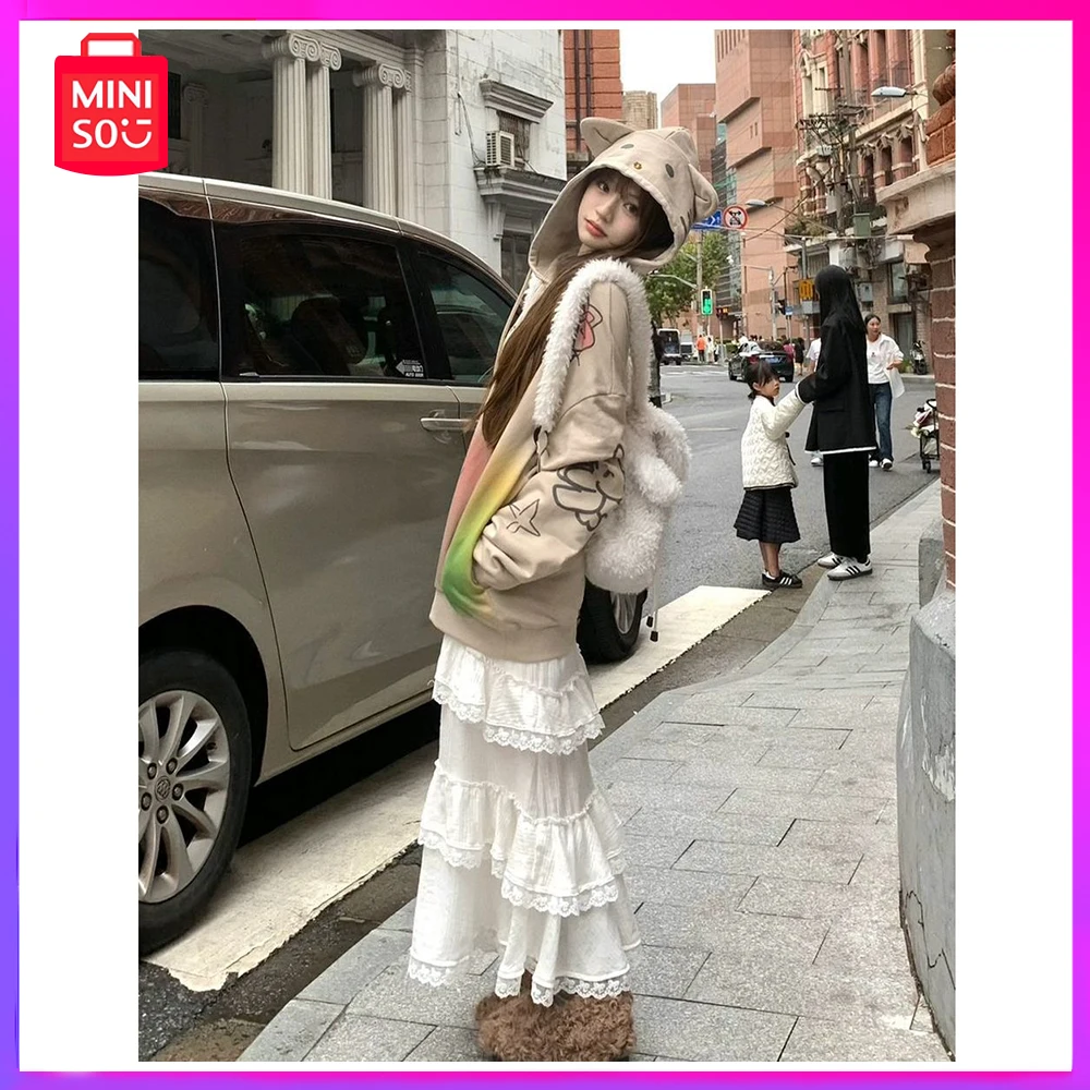 Miniso Sanrio Pure Cotton Sweet Hello Kitty Autumn and Winter Loose Gradient Printed Hooded Sweatshirt Christmas Birthday Gift
Miniso Sanrio Pure Cotton Sweet Hello Kitty Autumn and Winter Loose Gradient Printed Hooded Sweatshirt Christmas Birthday Gift