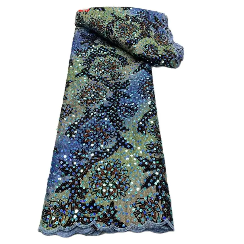 Sqeuins Floral Fabric Colorful Nigerian African Rotten Fancy Lace For Sewing Clothes ZDLZ22028
Sqeuins Floral Fabric Colorful Nigerian African Rotten Fancy Lace For Sewing Clothes ZDLZ22028