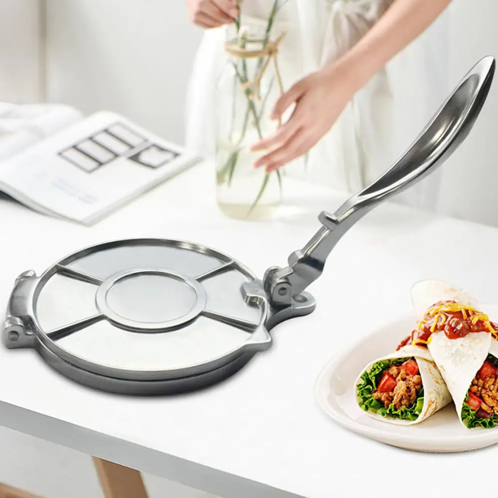 Multifunctional Aluminum Alloy Non-stick Tortilla Maker Press Pan Kitchen Tool Bakeware
Multifunctional Aluminum Alloy Non-stick Tortilla Maker Press Pan Kitchen Tool Bakeware