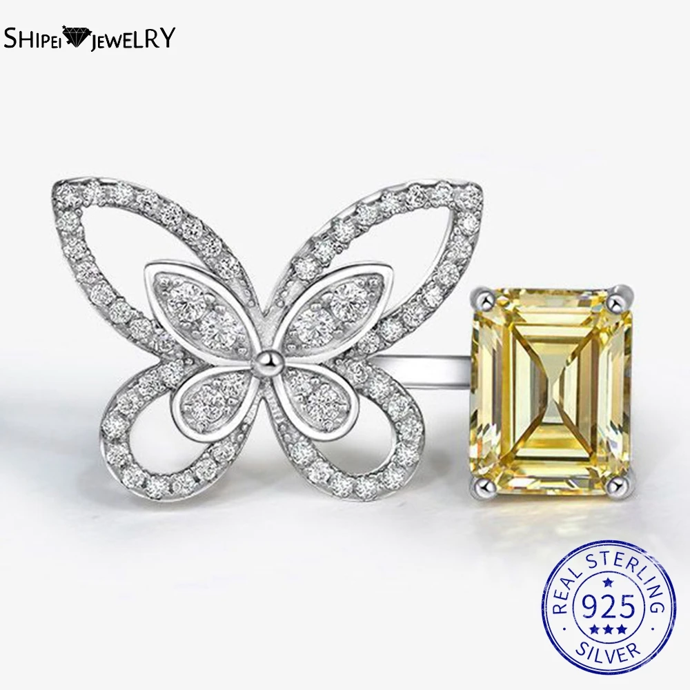 Shipei 925 Sterling Silver Butterfly Emerald Cut Created Moissanite Gemstone Wedding Fine Jewelry Engagement Ring For Women Gift
Shipei 925 Sterling Silver Butterfly Emerald Cut Created Moissanite Gemstone Wedding Fine Jewelry Engagement Ring For Women Gift