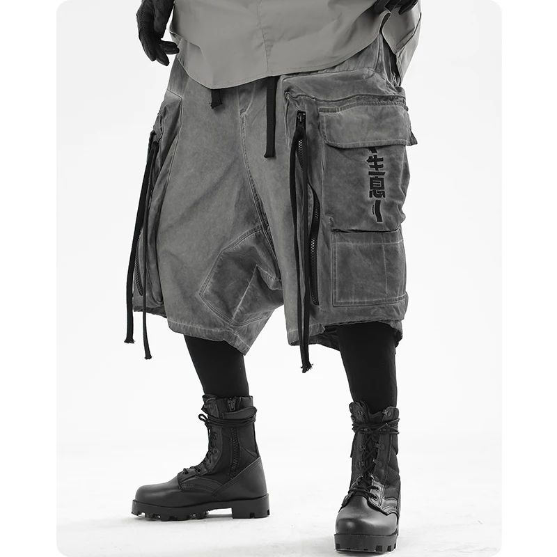 Unisex Summer Heavyweight Retro Workwear 3D Large Pocket Shorts Safari Capris Men'S Clothing High Street Harajuku Cargo Pants
Unisex Summer Heavyweight Retro Workwear 3D Large Pocket Shorts Safari Capris Men'S Clothing High Street Harajuku Cargo Pants