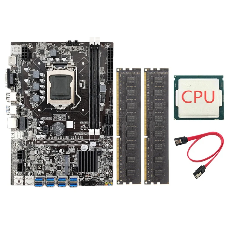 Материнская плата для майнинга B75 ETH + ЦП + кабель SATA + 2x4G DDR3 1600 МГц ОЗУ поддержка DDR3 B75 USB BTC материнская плата для майнинга
Материнская плата для майнинга B75 ETH + ЦП + кабель SATA + 2x4G DDR3 1600 МГц ОЗУ поддержка DDR3 B75 USB BTC материнская плата для майнинга