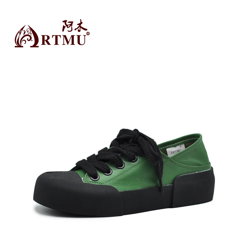 Artmu Genuine Leather Flats Women Platform Shoes Thick Sole White Shoes Lace Up Vulcanize Shoes Leisure Concise Ladies Shoes
Artmu Genuine Leather Flats Women Platform Shoes Thick Sole White Shoes Lace Up Vulcanize Shoes Leisure Concise Ladies Shoes