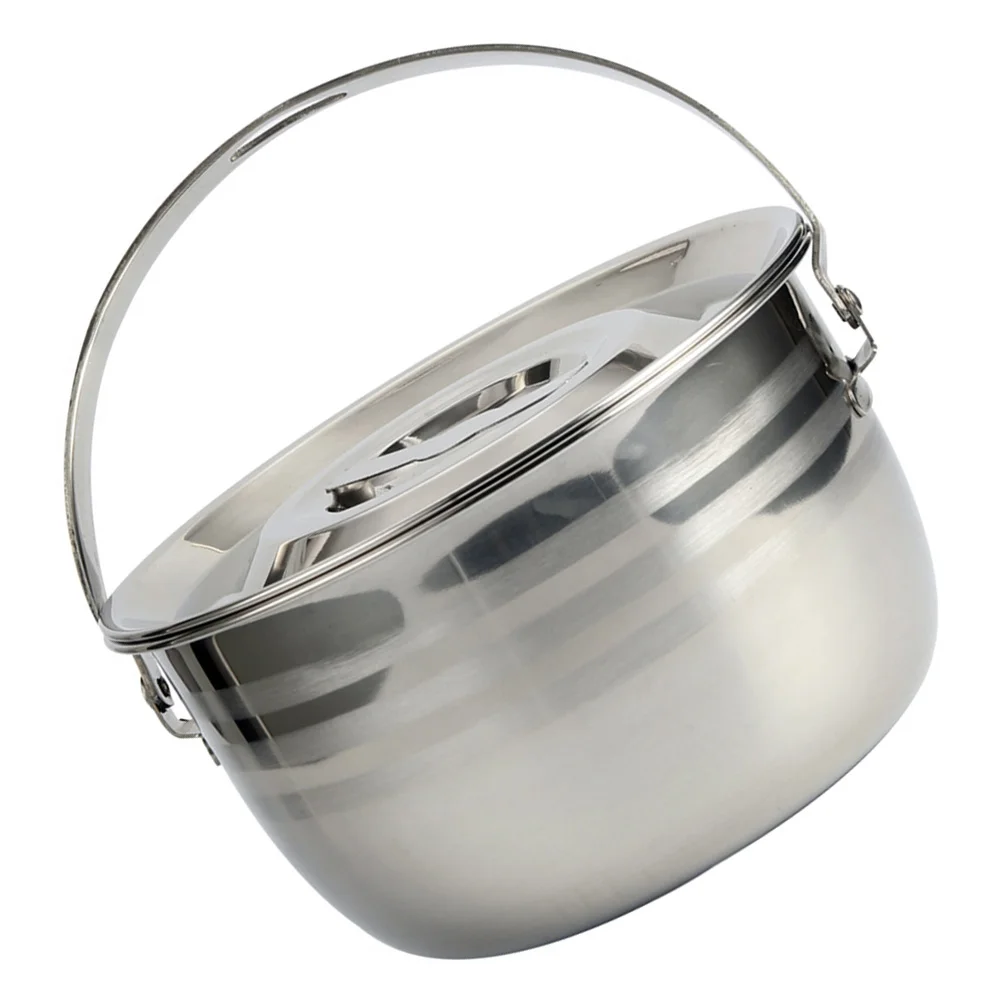Camping Pot Supply Cookwear Outdoor Food Cooking Accessory Stainless Steel Cookware Portable Utensils Kitchen
Camping Pot Supply Cookwear Outdoor Food Cooking Accessory Stainless Steel Cookware Portable Utensils Kitchen