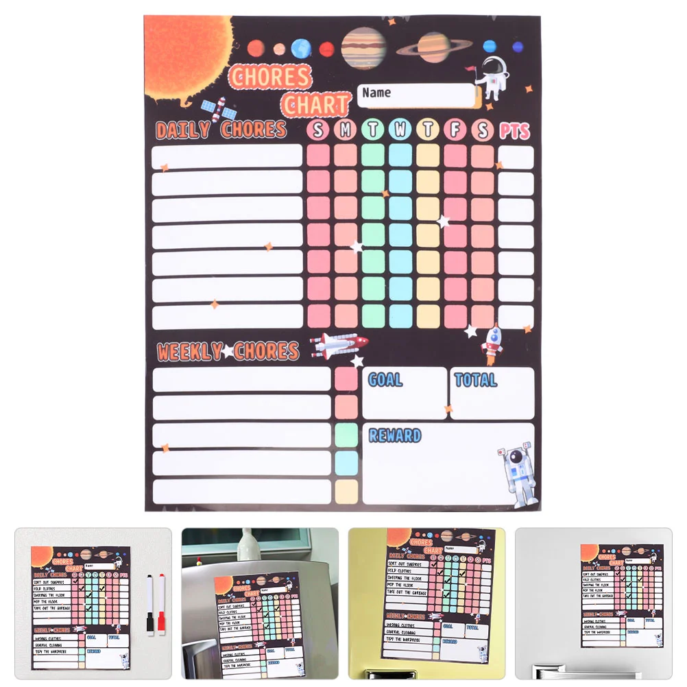 Erasable Reward Chart Refrigerator Behavior Calendar Chalkboard Magnetic Dry Erase Chore Household Checklist Kids Fridge
Erasable Reward Chart Refrigerator Behavior Calendar Chalkboard Magnetic Dry Erase Chore Household Checklist Kids Fridge