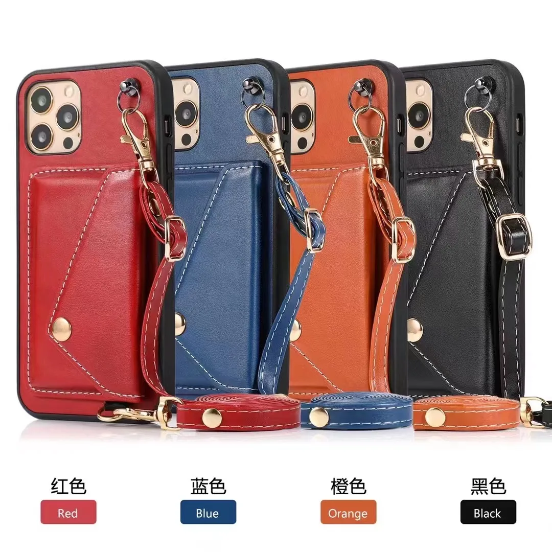 With Lanyard Card Pocket High Quality Leather For iPhone 14 13 12 11 Pro Max Soft Case Mini iX XR XsMax 7 8 Plus Soft Phone Case
With Lanyard Card Pocket High Quality Leather For iPhone 14 13 12 11 Pro Max Soft Case Mini iX XR XsMax 7 8 Plus Soft Phone Case