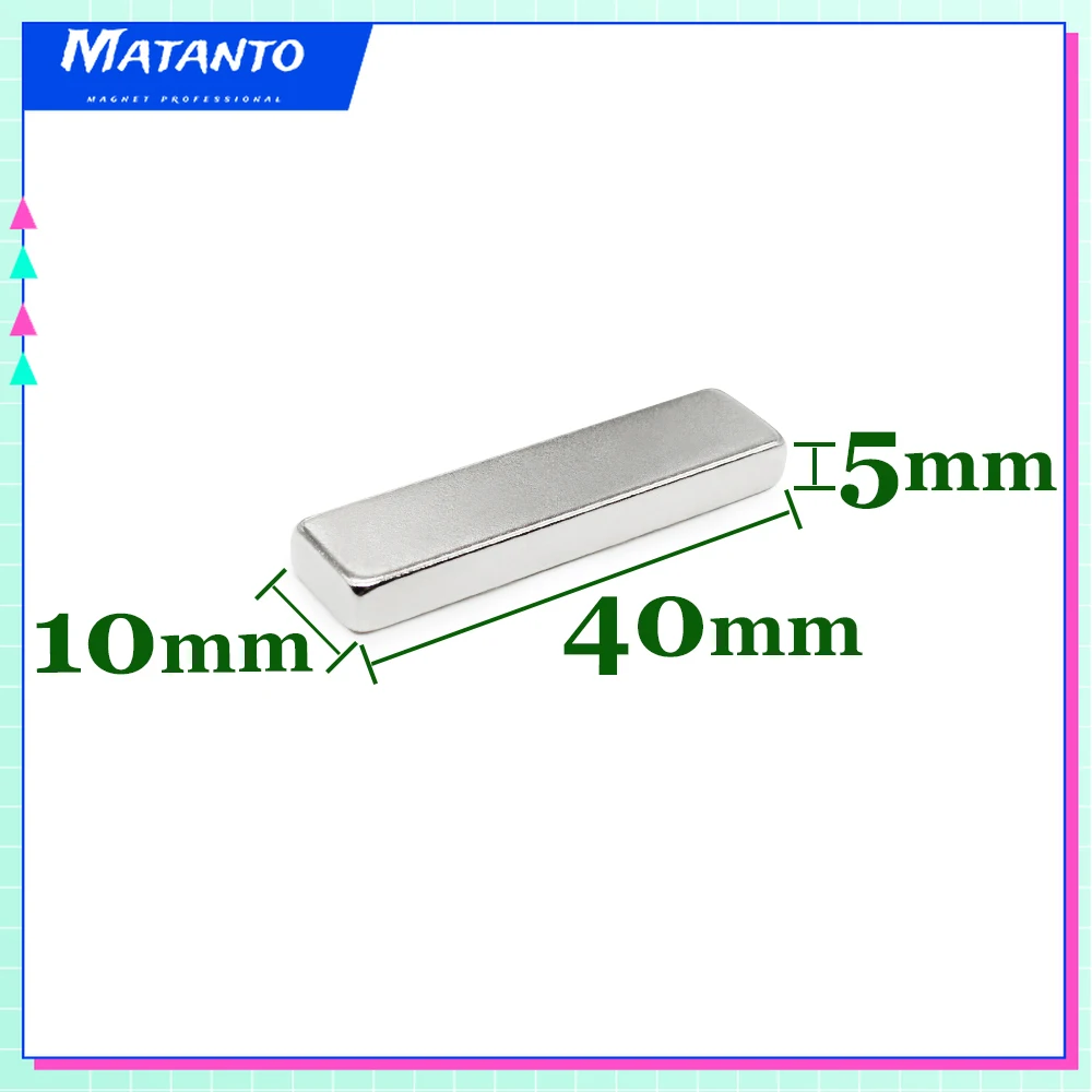 2/5/10/15/20PCS 40x10x5mm Block Strong Rare Earth Magnet N35 Big Rectangular Neodymium Magnets Sheet 40x10x5 40*10*5
2/5/10/15/20PCS 40x10x5mm Block Strong Rare Earth Magnet N35 Big Rectangular Neodymium Magnets Sheet 40x10x5 40*10*5