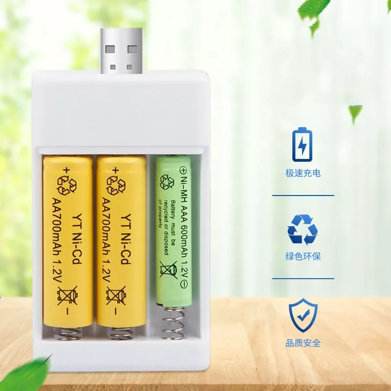 Universal USB Output Battery Charger 2/3/4 Slot Adapter For AA / AAA Battery Rechargeable Quick Charge Battery Charging Tools
Universal USB Output Battery Charger 2/3/4 Slot Adapter For AA / AAA Battery Rechargeable Quick Charge Battery Charging Tools