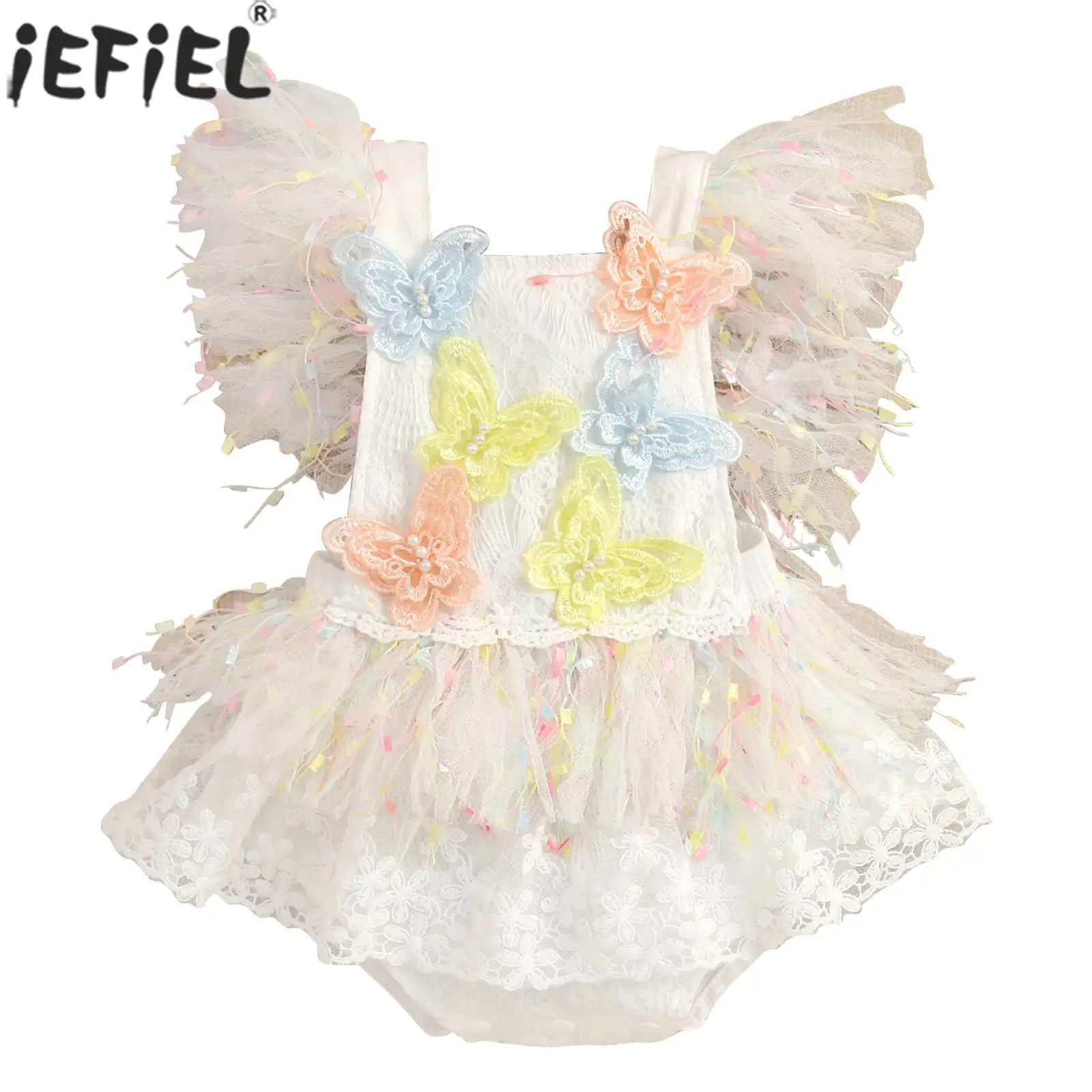 Newborn Baby Girls Christening Romper Flying Sleeve Cute Butterfly Mesh Princess Bodysuit Wedding Birthday Party Baptism Outfit
Newborn Baby Girls Christening Romper Flying Sleeve Cute Butterfly Mesh Princess Bodysuit Wedding Birthday Party Baptism Outfit