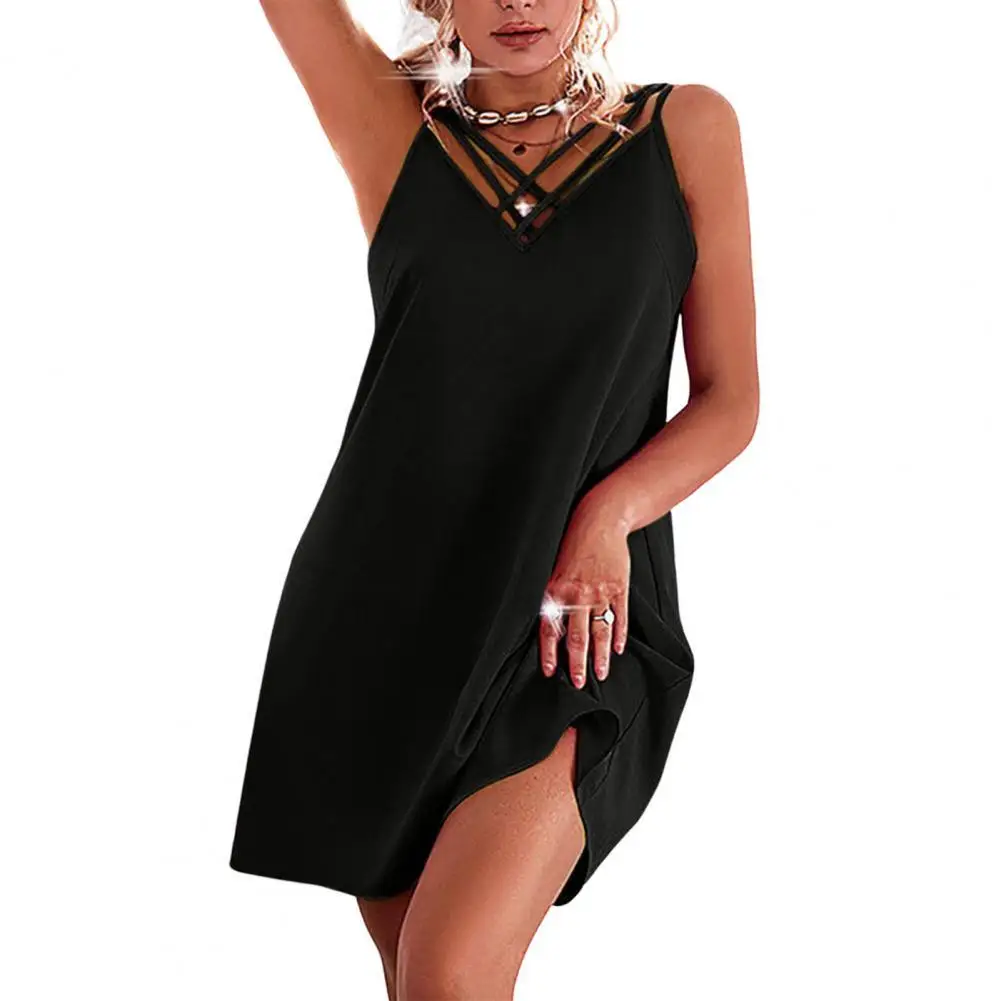 Summer Sling Dress women Mini Dress Sleeveless Dress Female Clothes Cocktail Party платье женское летнее
Summer Sling Dress women Mini Dress Sleeveless Dress Female Clothes Cocktail Party платье женское летнее