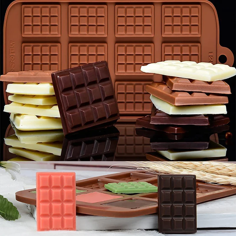 Silicone 12 Even Chocolate Cookie Mold Fondant DIY Sugar Candy Bar Moulds Cake Decoration Tools For Kitchen Baking Accessories
Silicone 12 Even Chocolate Cookie Mold Fondant DIY Sugar Candy Bar Moulds Cake Decoration Tools For Kitchen Baking Accessories