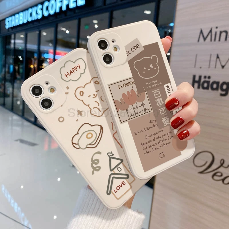 Case for iphone 11 Case Iphone 13 12 Pro Max XS X XR 7 8 Plus 12 Mini SE 2020 6 6s Funda Cartoon Bear Silicone Protective Cover
Case for iphone 11 Case Iphone 13 12 Pro Max XS X XR 7 8 Plus 12 Mini SE 2020 6 6s Funda Cartoon Bear Silicone Protective Cover
