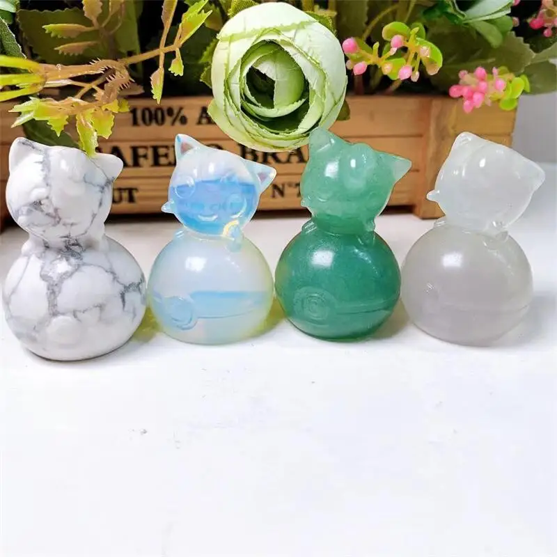 Natural Crystal Quartz Cartoon Carving Reiki Healing Crystal Quartz Carved Gemstone Figurine Crafts Kids Gifts
Natural Crystal Quartz Cartoon Carving Reiki Healing Crystal Quartz Carved Gemstone Figurine Crafts Kids Gifts