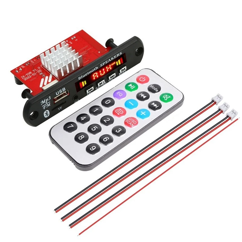 Усилитель 2X60W Bluetooth 5 0 MP3 декодер плата Громкая связь 12 в беспроводной музыкальный