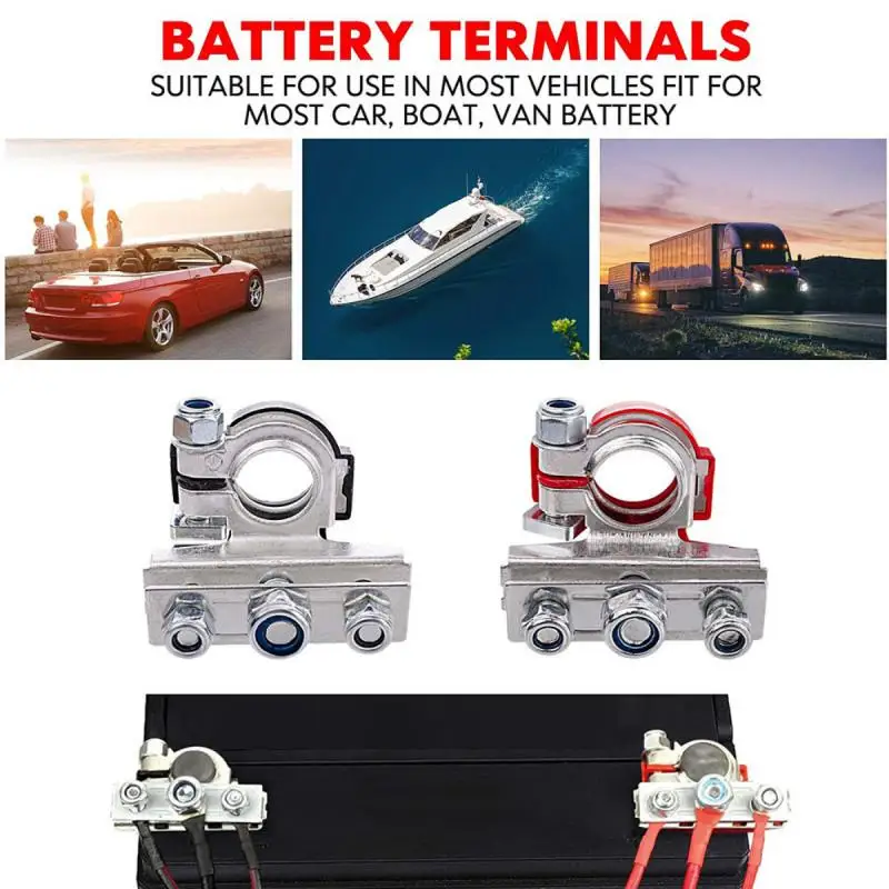 

Universal Auto Battery Terminal Connector Durable Connection Terminal Corrosion Resistance Auto Battery Terminal Connecto