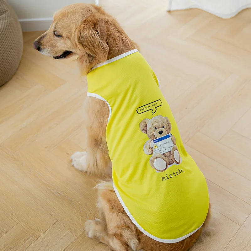 Spring Summer Pet Clothes Breathable Big Dog Vest Thin Pajamas Kirky Bulldog Pullover Vest Medium To Large Dogs
Spring Summer Pet Clothes Breathable Big Dog Vest Thin Pajamas Kirky Bulldog Pullover Vest Medium To Large Dogs