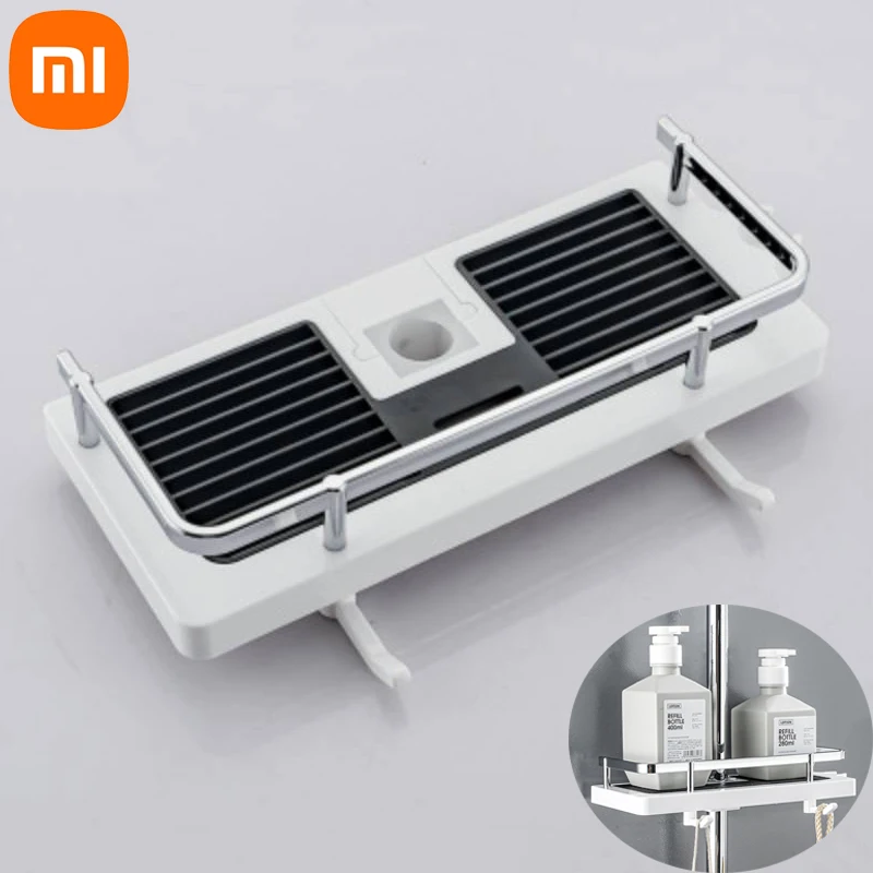 NEW2022 Xiaomi Shower Storage Rack Bathroom Shelf Pole Shelves Shampoo Tray Stand Single Tier No Drilling Lifting Rod Shower
NEW2022 Xiaomi Shower Storage Rack Bathroom Shelf Pole Shelves Shampoo Tray Stand Single Tier No Drilling Lifting Rod Shower
