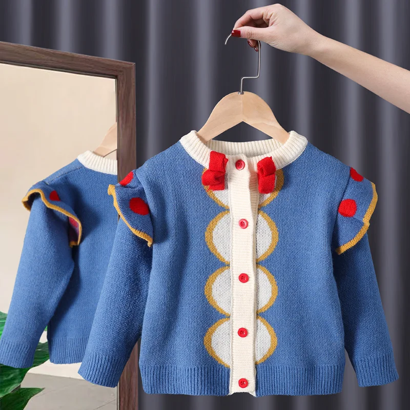 2023 Autumn and Winter New Girls Cardigan Sweater Coat Baby Warm Sweater Korean Children's Clothing for Girl Naipe
2023 Autumn and Winter New Girls Cardigan Sweater Coat Baby Warm Sweater Korean Children's Clothing for Girl Naipe