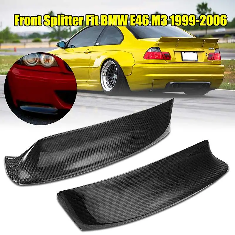 High Quality Car Front Bumper Lip Diffuser Splitters Body Kit Aprons Cover Guard Trim for BMW 3 Series E46 M3 Coupe 1999- 2006
High Quality Car Front Bumper Lip Diffuser Splitters Body Kit Aprons Cover Guard Trim for BMW 3 Series E46 M3 Coupe 1999- 2006