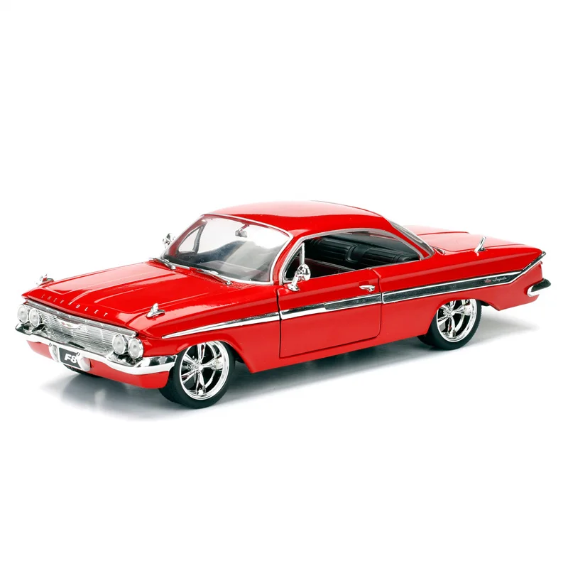 

Jada 1:24 Fast & Furious Dom’s 1961 Chevy Impala Diecast Metal Alloy Model Car Chevrolet Toys for Children Gift Collection J6