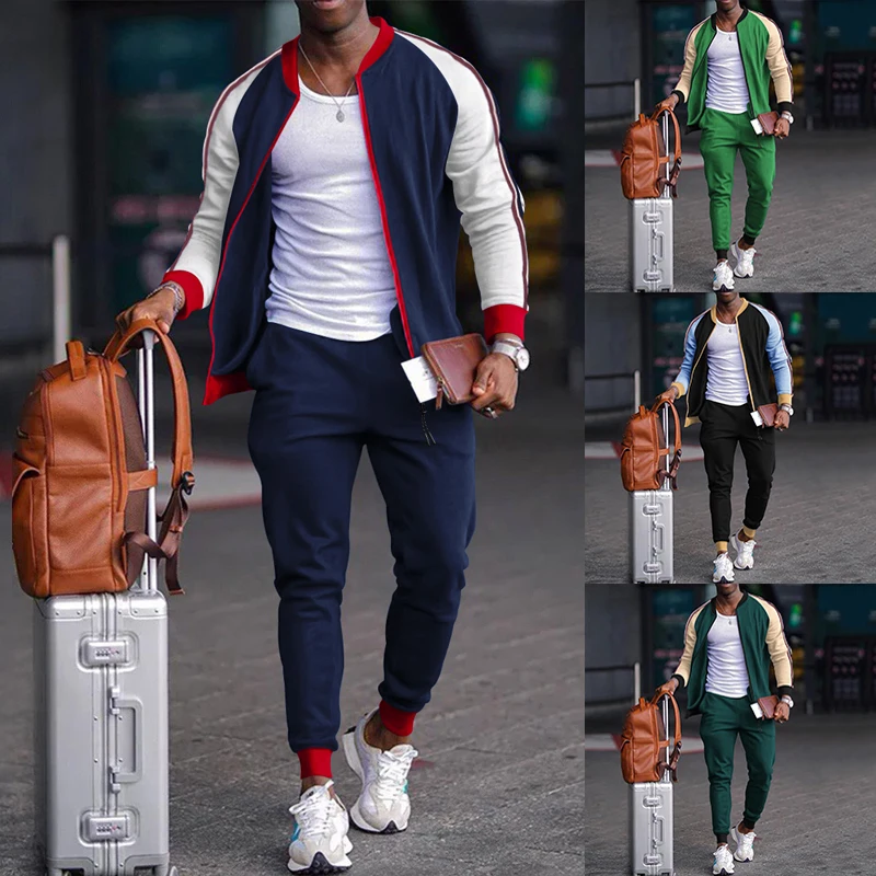 2023 Men's New Youth Fashion Standing Neck Zipper Cardigan Men's Retro Colored Leisure Sports High end Product Set
2023 Men's New Youth Fashion Standing Neck Zipper Cardigan Men's Retro Colored Leisure Sports High end Product Set