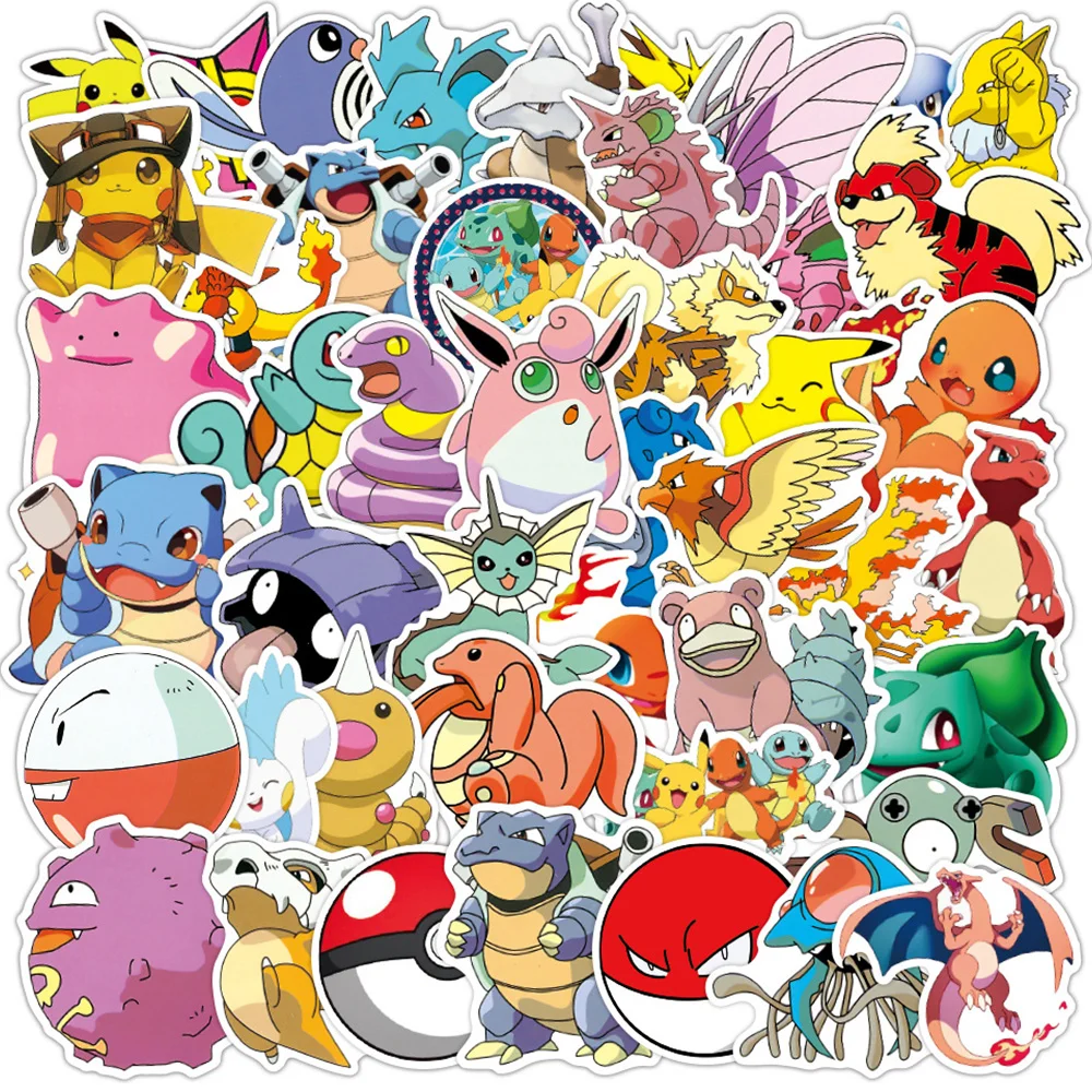 10/30/50/100pcs Kawaii Cartoon Pokemon Stickers Aesthetic Cartoon Decals Graffiti Laptop Skateboard Luggage Kids Sticker Toys
10/30/50/100pcs Kawaii Cartoon Pokemon Stickers Aesthetic Cartoon Decals Graffiti Laptop Skateboard Luggage Kids Sticker Toys