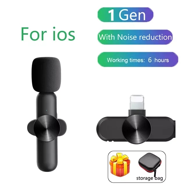 Wireless Lavalier Microphone Portable Audio Video Recording Mini Mic for iPhone Live Broadcast Gaming Phone Microfonoe
Wireless Lavalier Microphone Portable Audio Video Recording Mini Mic for iPhone Live Broadcast Gaming Phone Microfonoe