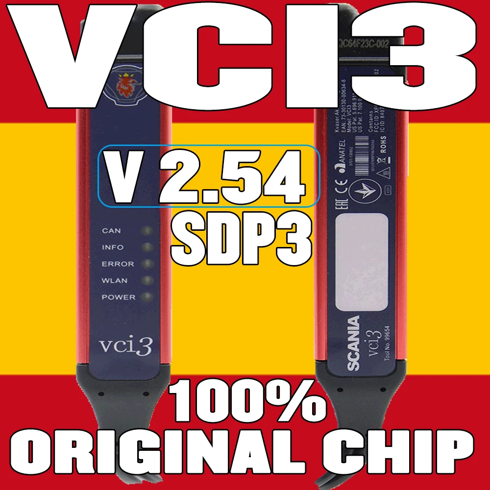 2023 FULL CHIP SDP3 2.54 Professional Wifi VCI3 Scanian Dealer VCI with Key/PC for Heavy Duty Trucks Latest Model Scan Update
2023 FULL CHIP SDP3 2.54 Professional Wifi VCI3 Scanian Dealer VCI with Key/PC for Heavy Duty Trucks Latest Model Scan Update