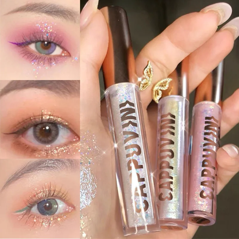 Waterproof Eye Silkworm Makeup Liquid Eyeshadow Diamond Eyeliner Glitter Highlight Pearlescent Sequins Shiny Eye Cosmetic
Waterproof Eye Silkworm Makeup Liquid Eyeshadow Diamond Eyeliner Glitter Highlight Pearlescent Sequins Shiny Eye Cosmetic