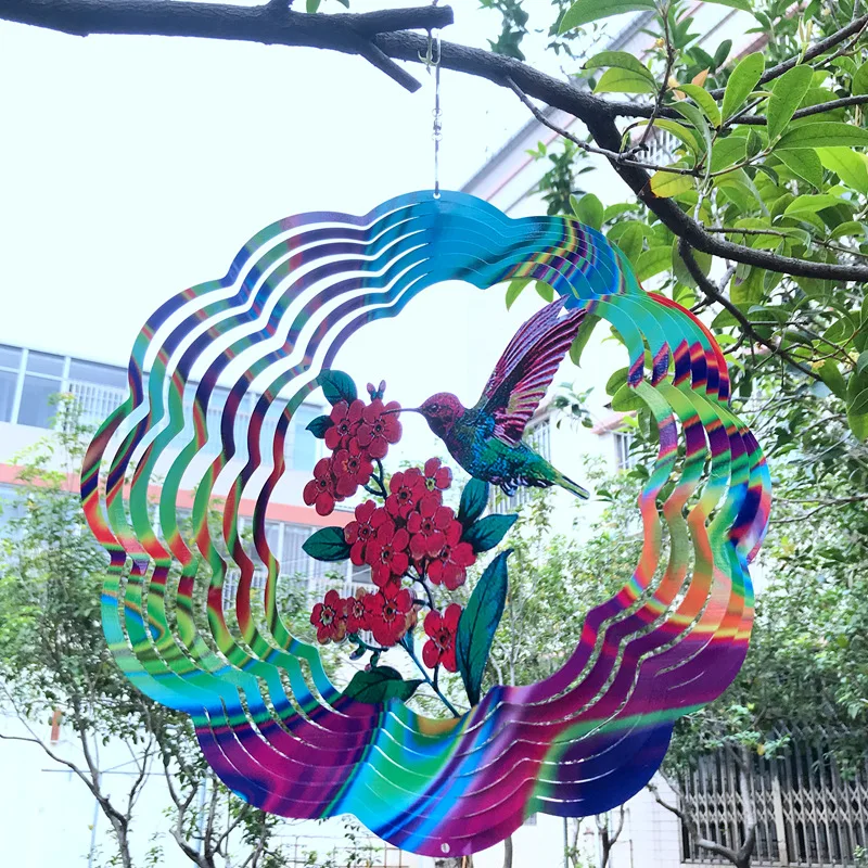 New 12 Inch Wind Spinner Mirror Colorful Stainless Steel 3D Rotating Wind Chime For Both Outdoor Garden And Indoor Ornaments
New 12 Inch Wind Spinner Mirror Colorful Stainless Steel 3D Rotating Wind Chime For Both Outdoor Garden And Indoor Ornaments