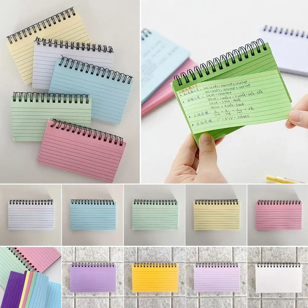 Portable Notepad Creative Horizontal Line Tearable Coil Note Book Pocket Index Card Students
Portable Notepad Creative Horizontal Line Tearable Coil Note Book Pocket Index Card Students