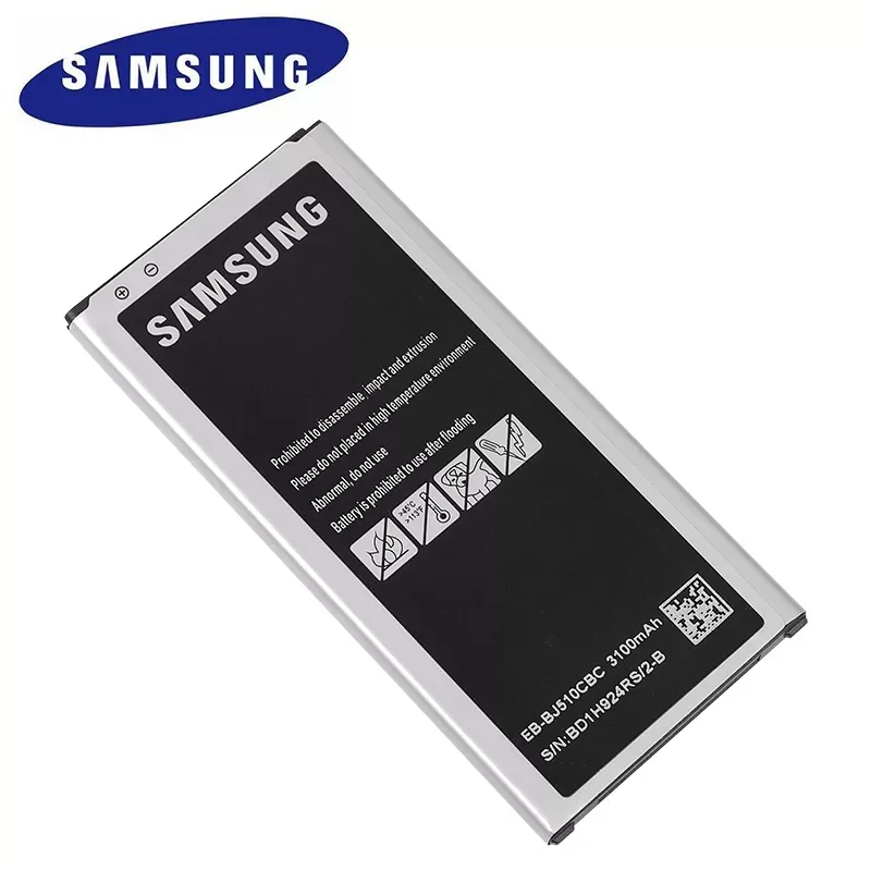 3100mAh EB-BJ510CBC Original Replacement Battery For Galaxy J5 2016 Edition J510 J510FN J510F J510G Replacement battery
3100mAh EB-BJ510CBC Original Replacement Battery For Galaxy J5 2016 Edition J510 J510FN J510F J510G Replacement battery