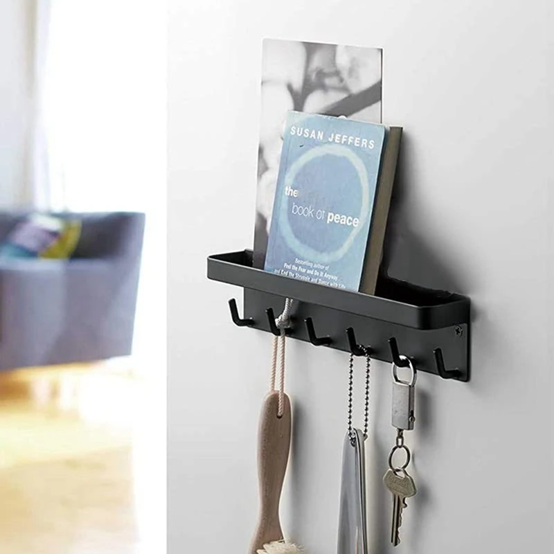 Key Ring,Wall Keychain,With Shelf,Key Tray With Shelf And 6 Self-Adhesive Hooks,Key Bar For Office Bathroom
Key Ring,Wall Keychain,With Shelf,Key Tray With Shelf And 6 Self-Adhesive Hooks,Key Bar For Office Bathroom