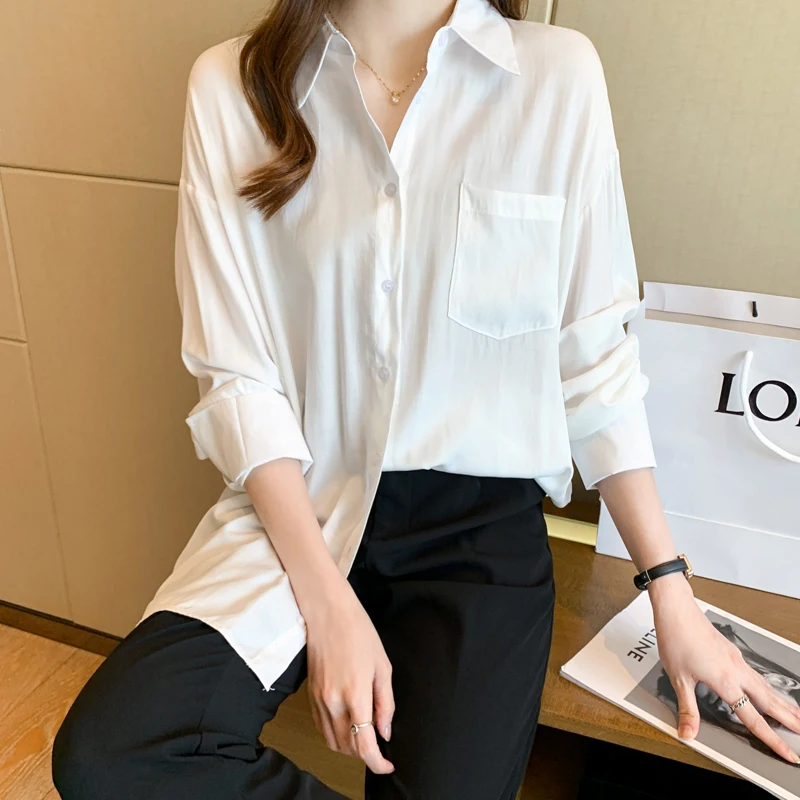 Fashion Women's Shirt Long Sleeve Blouse for Women Solid Female Shirts and Blouse 2022 Basic Shirt Ladies Tops OL Women Clothing
Fashion Women's Shirt Long Sleeve Blouse for Women Solid Female Shirts and Blouse 2022 Basic Shirt Ladies Tops OL Women Clothing