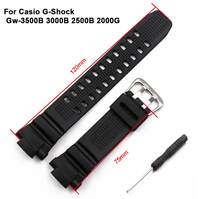 Black Resin Watchband For Casio G-Shock Gw-3500B 3000B 2500B 2000G Men Waterproof Sport Replacement Band Strap Watch Accessories
Black Resin Watchband For Casio G-Shock Gw-3500B 3000B 2500B 2000G Men Waterproof Sport Replacement Band Strap Watch Accessories