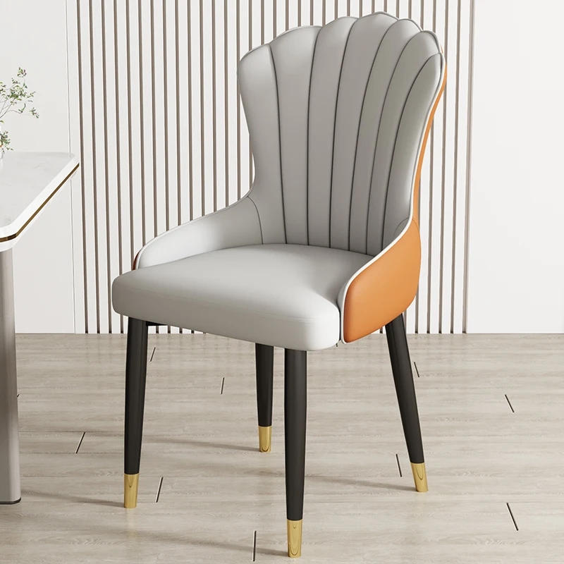 Leather Luxury Dining Chairs Modern Black Metal Legs Mobile Lounge Chair Nordic Living Room Cadeiras De Jantar Home Furniture
Leather Luxury Dining Chairs Modern Black Metal Legs Mobile Lounge Chair Nordic Living Room Cadeiras De Jantar Home Furniture