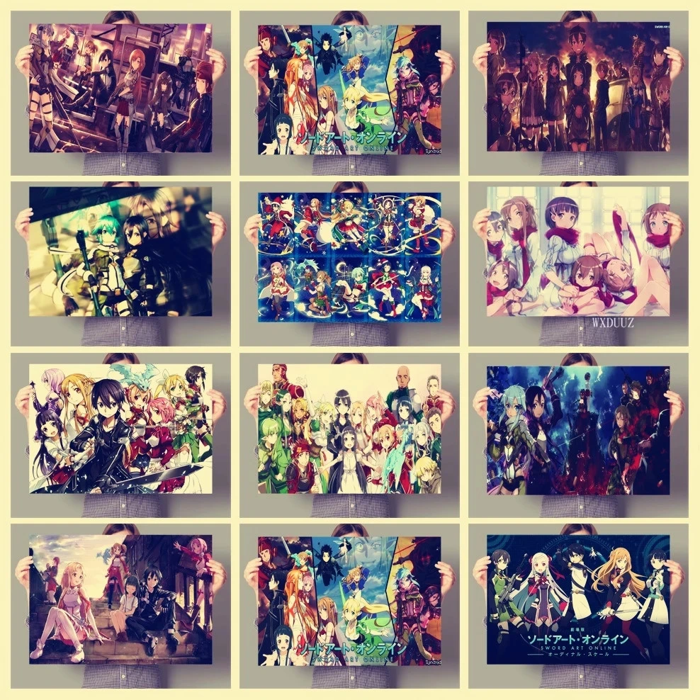 Canvas Wall Art Home Decorative Anime HD Printed Cute Sword Art Online Posters Painting Modern Modular No Frame For Living Room
Canvas Wall Art Home Decorative Anime HD Printed Cute Sword Art Online Posters Painting Modern Modular No Frame For Living Room