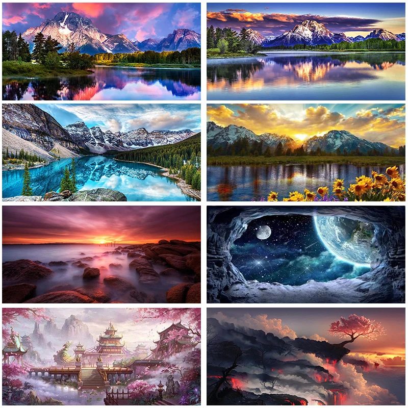 Full Drill Diamond Mosaic Landscape 5D Diamond Painting Art Kits Cross Stitch Painting Handicraft Living Room Bedroom Home Decor
Full Drill Diamond Mosaic Landscape 5D Diamond Painting Art Kits Cross Stitch Painting Handicraft Living Room Bedroom Home Decor
