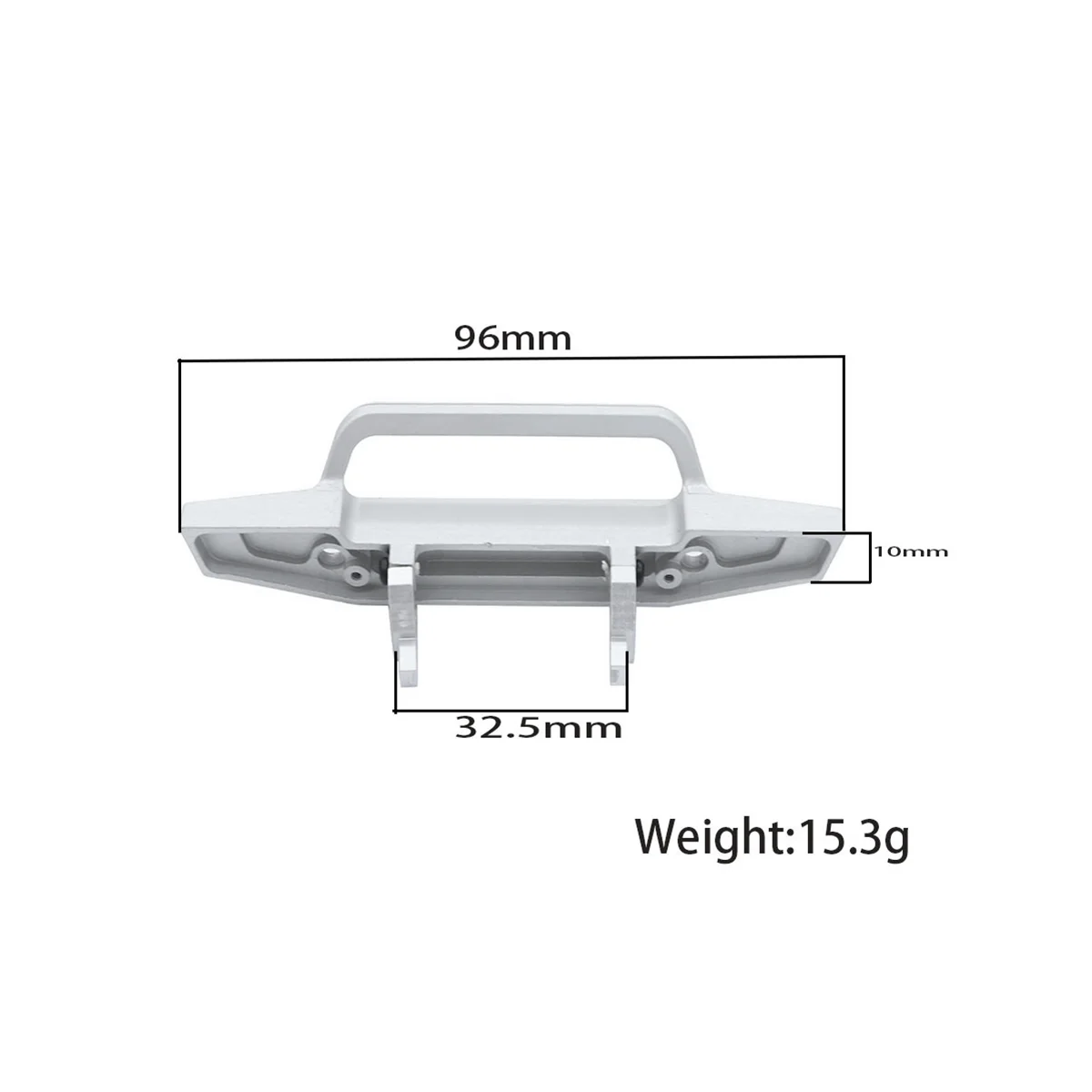 Metal Front Rear Bumper for 1/18 RC Crawler Car TRX4-M TRX4M Upgrade Parts,Black
Metal Front Rear Bumper for 1/18 RC Crawler Car TRX4-M TRX4M Upgrade Parts,Black