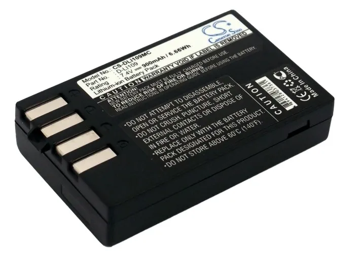 

CS 900mAh/6.66Wh battery for Pentax K2,K-2,K30,K-30,K50,K-50,K500,K-500, K-R, KS1, K-S1, KS2, K-S2 D-LI109