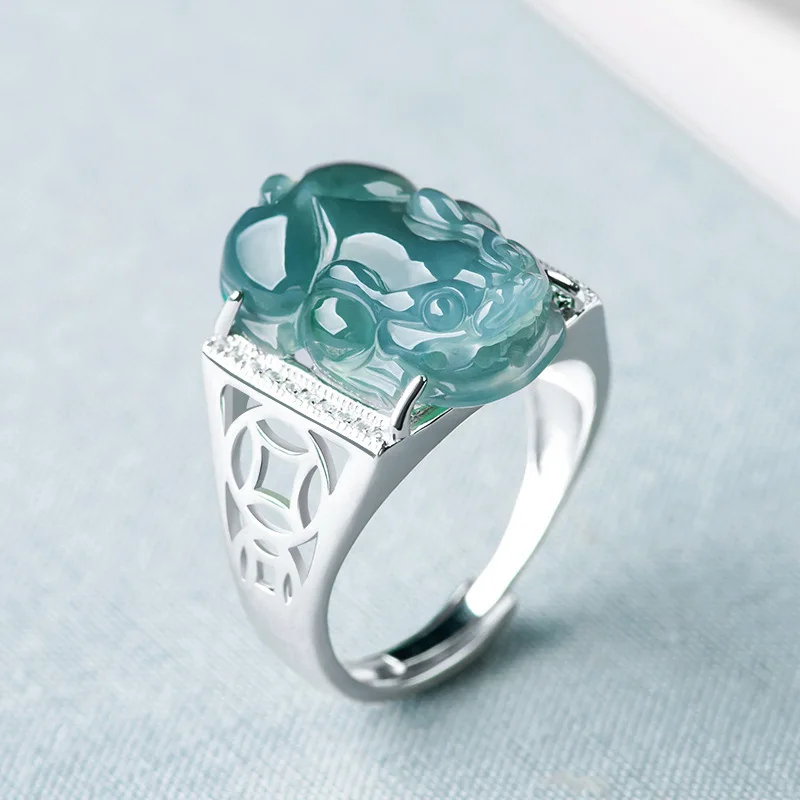 Burma Jade Pixiu Ring S925 Sterling Silver Myanmar Jadeite With Certificate Lucky Feng Shui Pixiu Wealth And Protection Rings
Burma Jade Pixiu Ring S925 Sterling Silver Myanmar Jadeite With Certificate Lucky Feng Shui Pixiu Wealth And Protection Rings