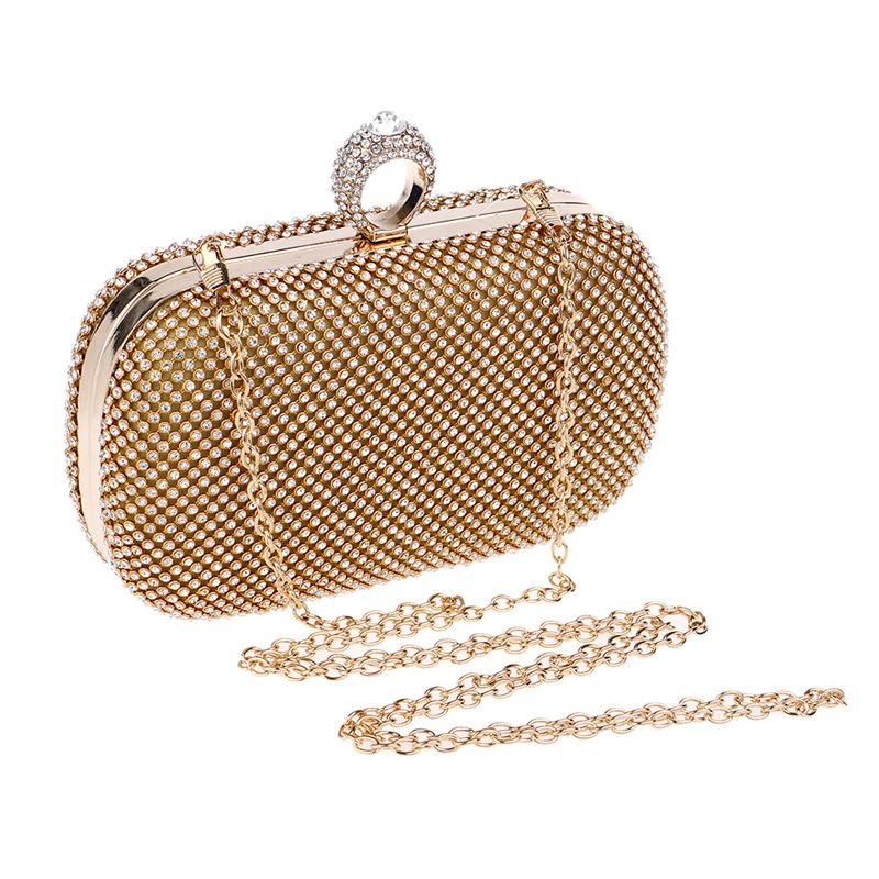 Diamonds Evening Bags Fashion Women's Small Finger Ring Chain Clutch Female Luxury Party Handbag Coin Purse Shoulder Wedding Bag
Diamonds Evening Bags Fashion Women's Small Finger Ring Chain Clutch Female Luxury Party Handbag Coin Purse Shoulder Wedding Bag